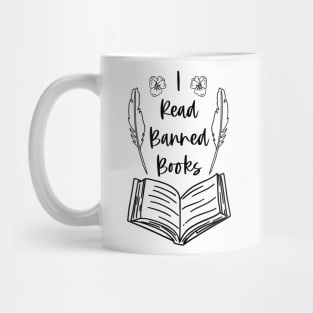 I Read Banned Books - Bookish Book Readers Literature Quotes Mug